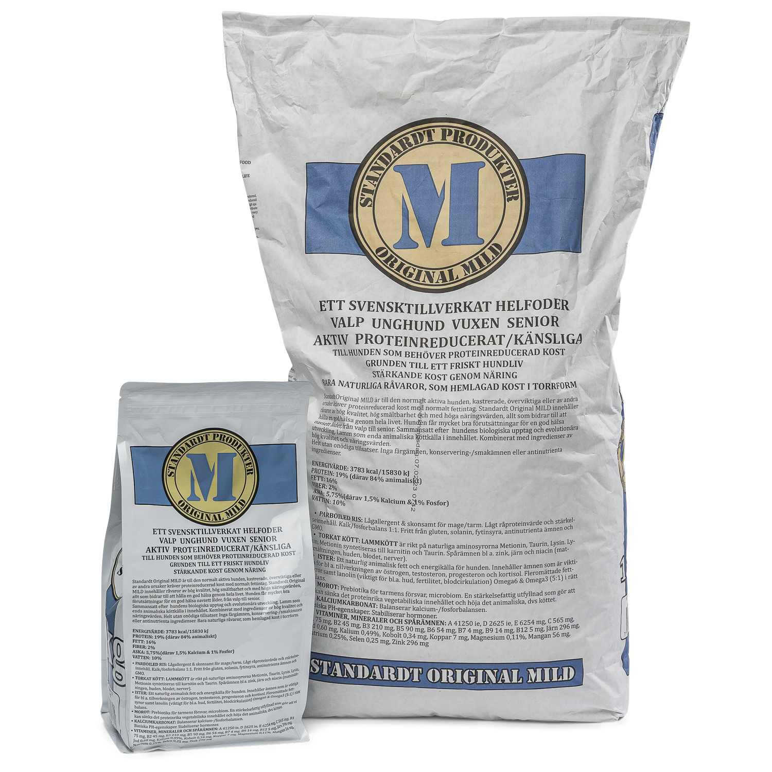 Standardt ORIGINAL MILD - Till hunden som behöver en proteinreducerad kost.