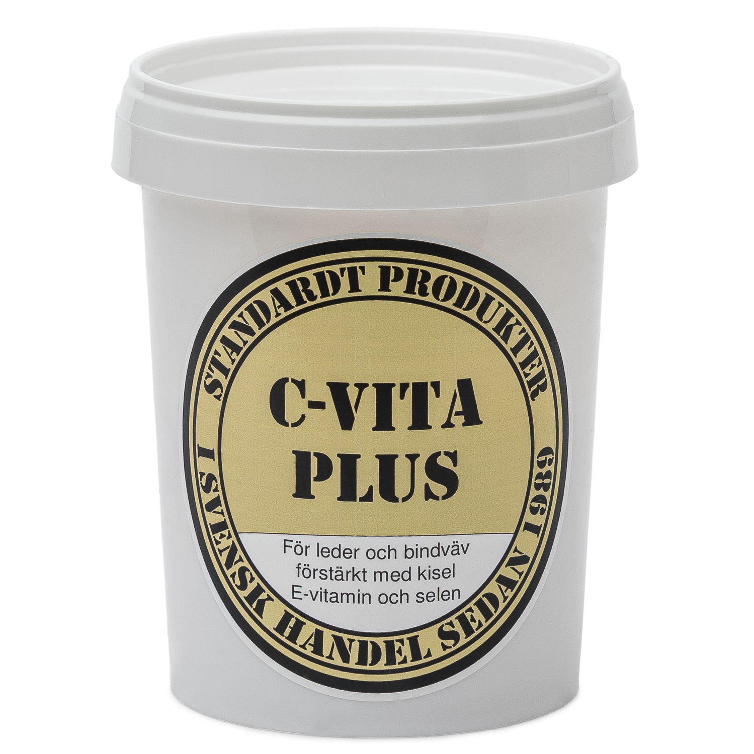 Standardt C-VITA PLUS . För leder och bindväv förstärkt med kisel E-vitamin och selen.